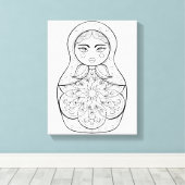 ドエレガントルロシアの6 キャンバスプリント (インサイチュ (ウッドフロア))