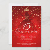 ドエレガントレスクラウンレッドと金ゴールドキンセアニェラ 招待状 (正面)