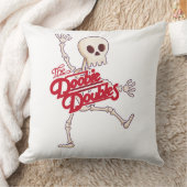 ドオビエダブルス踊りスケルトン装飾用クッション クッション (ブランケット)