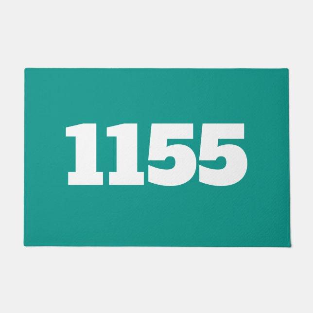 ドオーマハウスフラットアパートメントアールワークプレイスグリーン ドアマット (正面)