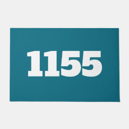 ドオーマハウスフラットアパートメントアールワークプレイスブルー ドアマット