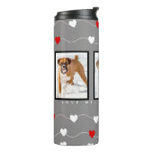 ドカスタムッグ写真パーソナライズされた犬 タンブラー (回転左)