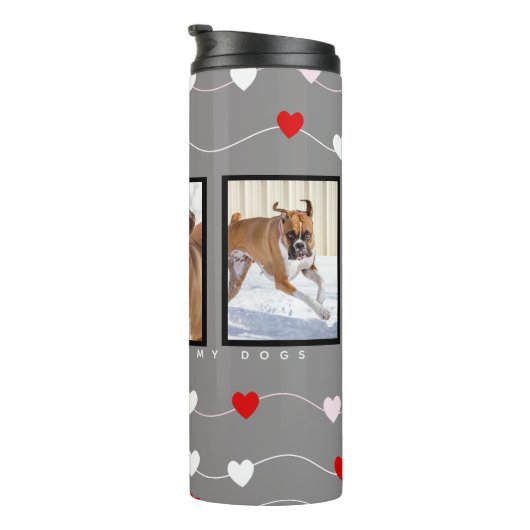 ドカスタムッグ写真パーソナライズされた犬 タンブラー (回転右)