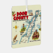 ドカラフルア郡の地図 メタルオーナメント (正面右)