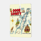 ドカラフルア郡の地図 メタルオーナメント (正面左)