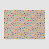 ドカラフルットアートオンブラウン素朴クラフト 薄葉紙 (正面)