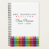 ドカラフルットエレメンタル先生空白の教室 プランナー手帳 (正面)