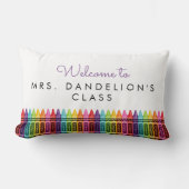 ドカラフルット小学校先生 ランバークッション (正面)