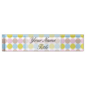 ドカラフルット机用ネームプレートカスタマイズ名前をカスタムする デスクネームプレート (正面)