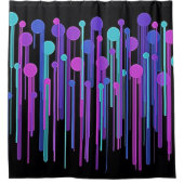 ドカラフルット&ドリップシャワーカーテン シャワーカーテン (正面)