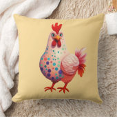 ドカラフルッ飾クチキン クッション (ブランケット)