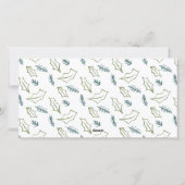 ドカラフルードルズメリークリスマスフォトブラック シーズンカード (裏面)