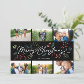 ドカラフルードルズメリークリスマス数々の6枚写真BK シーズンカード (スタンド正面)