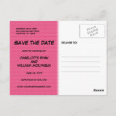 ドカン! 日程おさえてね 楽しい モダン かっこいい ポストカード (裏面)