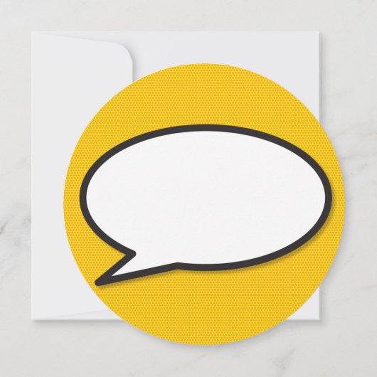 ドカーン！ポップアート風コミックブック デザイン セーブザデート (裏面)