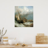 ドガー銀行で、クラークソン・スタンフィールド ポスター (キッチン)