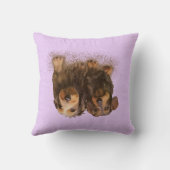 「ドキシカルな子犬のペア」 クッション (裏面)