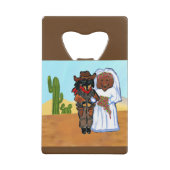 ドキシーのカウボーイウェディング クレジットカード栓抜き (正面)