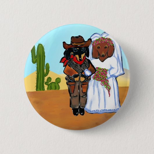 ドキシーカウボーイ結婚ズ 缶バッジ (正面)