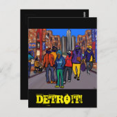 ドキシータウンシティデトロイト ポストカード (正面/裏面)