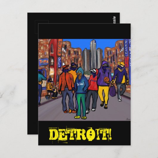 ドキシータウンシティデトロイト ポストカード (正面/裏面)