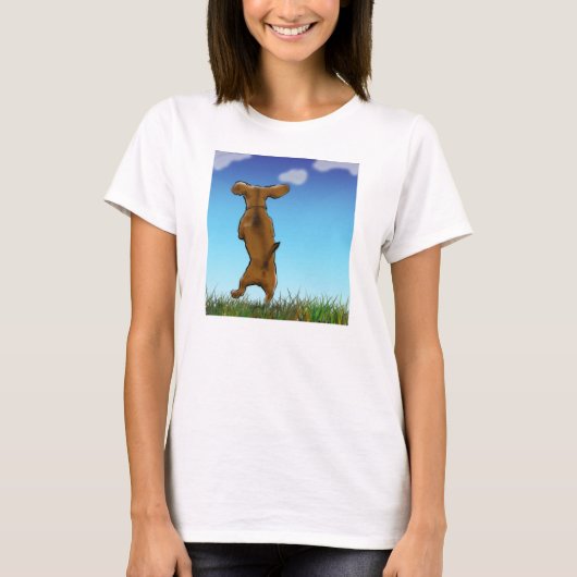 ドキシータンクの上面をスキップ Tシャツ (正面)