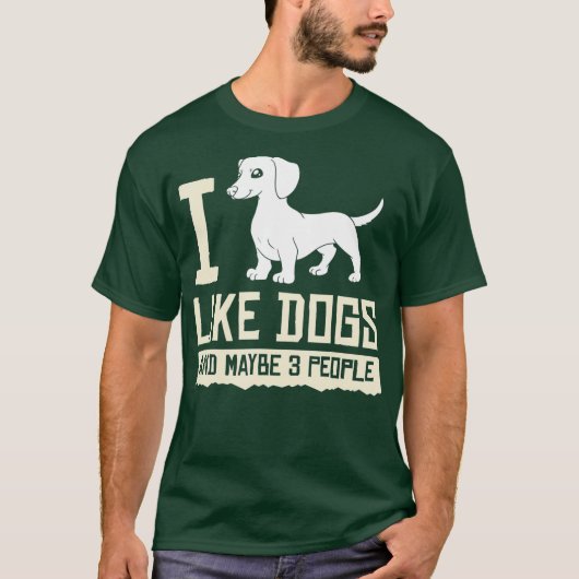 ドキシーダックスフンド子犬飼い主ラバー Tシャツ (正面)