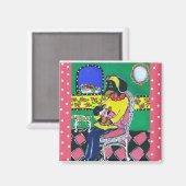 ドキシーママ&ベビー マグネット (正面/裏面)