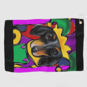 ドキシーマルディグラス ゴルフタオル (横)