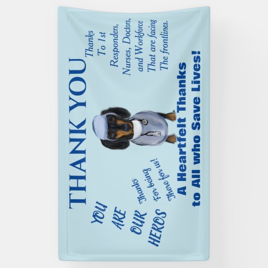 ドキシー医師 横断幕 (縦)