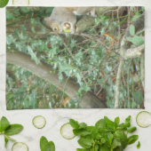 ドキッチンタオルを持つリス キッチンタオル (折り畳み)