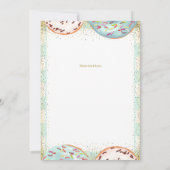 ドキドキワクワク！ドーナツタイム１さいのお誕生日 招待状 (裏面)