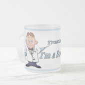 ドキュメントを信頼 フロストグラスマグカップ (正面左)