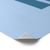 ドキー島 – 青 ポスター (角)