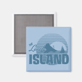 ドキー島 – 青 マグネット (正面/裏面)