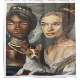 ドギーとレディース シャワーカーテン