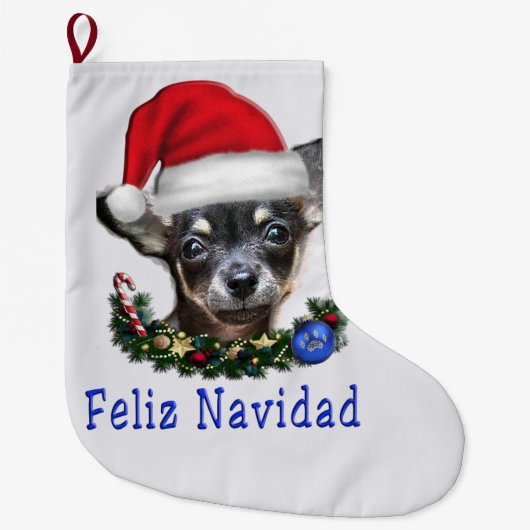 ドギーのクリスマスストッキング ラージクリスマスストッキング (正面)