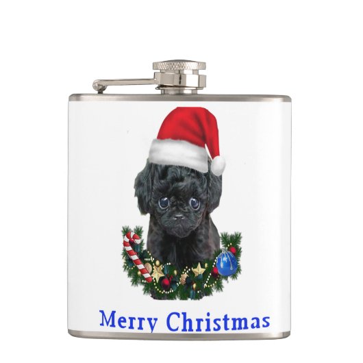 ドギーのクリスマス フラスク (正面)