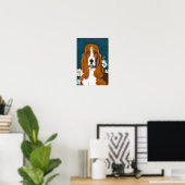 ドギーのデイジーポスター ポスター (ホームオフィス)