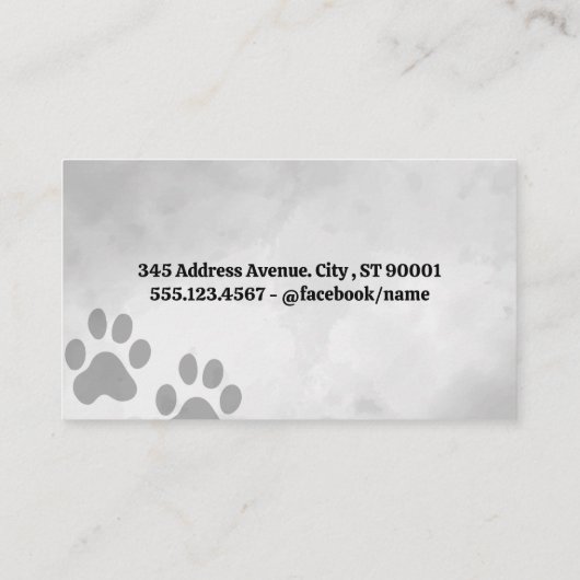 ドギーイラストレーション |トリマー 名刺 (裏面)