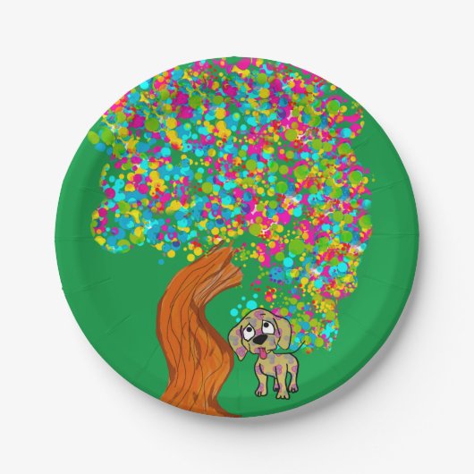 ドギースプロケット紙パーティープレート ペーパープレート (正面)