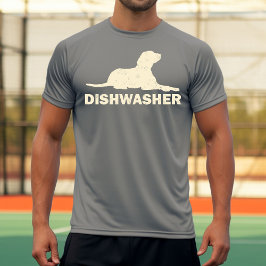 ドギーディッシュウォッシャーデザイン Tシャツ