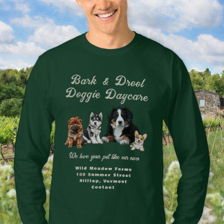 ドギーデイケア 子犬 ビジネス Tシャツ