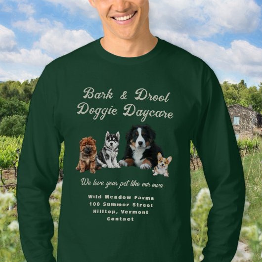 ドギーデイケア 子犬 ビジネス Tシャツ