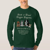 ドギーデイケア 子犬 ビジネス Tシャツ (正面)