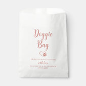 ドギートリートパーソナライズされたバラ金ゴールドペットズ結婚ーズ フェイバーバッグ (正面)