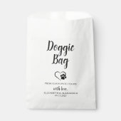 ドギーバッグドッグトリート結婚式の引き出物バッグビスケットバー フェイバーバッグ (正面)