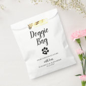 ドギーバッグビスケットバードッグトリート結婚式の引き出物バッグ フェイバーバッグ (封をした状態)