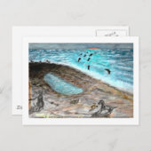 ドギービーチパーティーはがき ポストカード (正面/裏面)