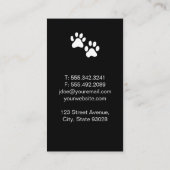 ドギープリントシャギーグレードッグ 名刺 (裏面)